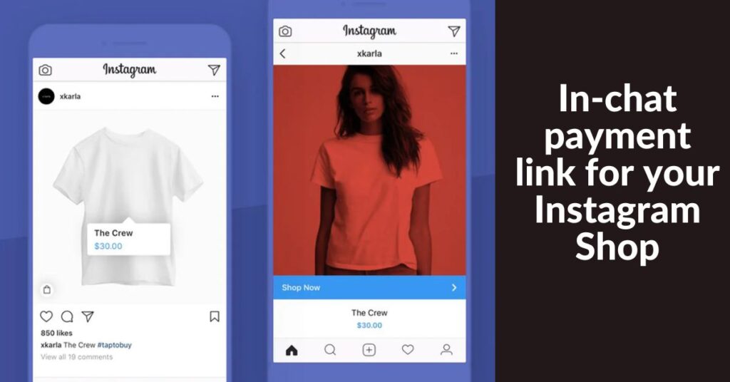 In-chat payment link for your Instagram Shop