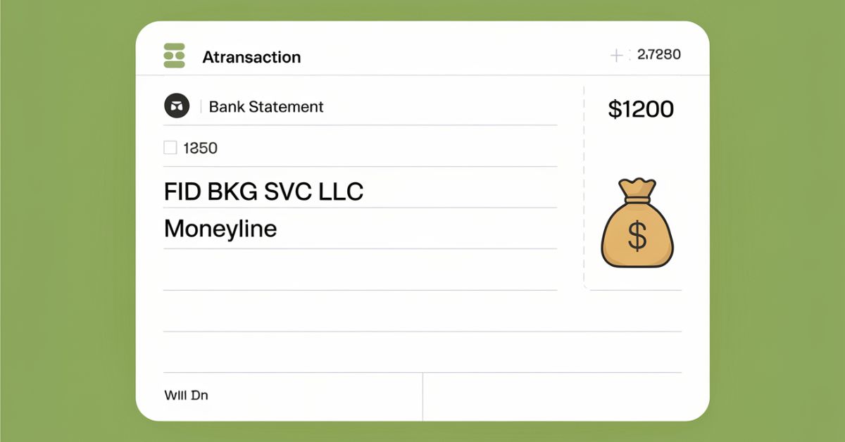 FID BKG SVC LLC Moneyline on your bank statement