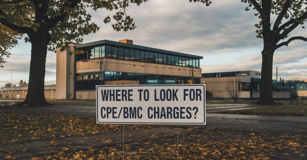 Look for CPEBMC Charges